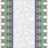 ornamental background with flower ribbon stripe pattern N26