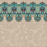 ornamental background with flower ribbon stripe pattern N27
