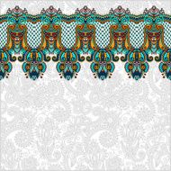 ornamental background with flower ribbon stripe pattern N29