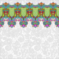 ornamental background with flower ribbon stripe pattern N30