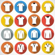 T shirt icon vector illustration Flat design style