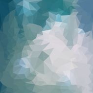 Blended soft winter colored lighting abstract polygonal geometric background