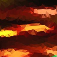 Blended orange lighting abstract geometric dark background