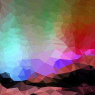 Blended bright nothen lighting abstract polygonal geometric background