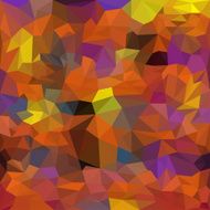 Blended bright orange and purple colored abstract polygonal geometric background