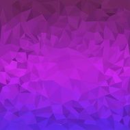 Blended bright purple gradient colored abstract polygonal geometric background