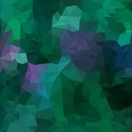Blended lighting green and purple colored polygonal abstract geometric background
