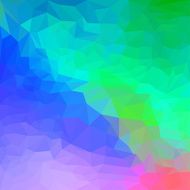Blended bright lighting gradient colored polygonal abstract geometric background