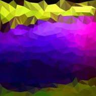 Blended bright gradient colored polygonal abstract geometric background