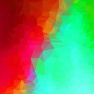 Blended bright spectral colored polygonal abstract geometric background