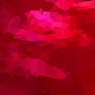 Blended bright red lighting polygonal abstract geometric background