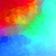 Blended bright spectral gradient lighting polygonal abstract geometric background