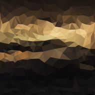 Blended dark broun and beige lighting polygonal abstract geometric background