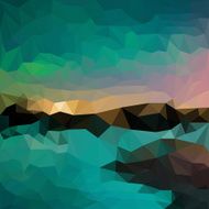 Blended bright nothen lighting abstract polygonal geometric background N2