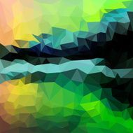 Blended bright lighting abstract geometric polygonal background N2