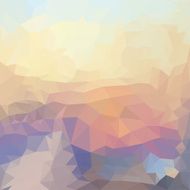 Blended soft sky lighting abstract polygonal geometric background