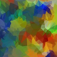 Blended motley bright lighting abstract polygonal geometric background