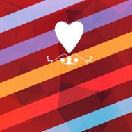 Holiday card with heart