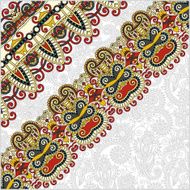 ornamental background with flower ribbon stripe pattern greeti N38