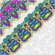 ornamental background with flower ribbon stripe pattern greeti N40