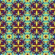 seamless geometry vintage pattern ethnic style ornamental backg N136