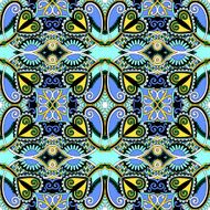 seamless geometry vintage pattern ethnic style ornamental backg N156