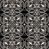 seamless geometry vintage pattern ethnic style ornamental backg N157