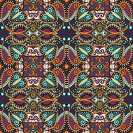 seamless geometry vintage pattern ethnic style ornamental backg N158