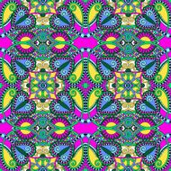 seamless geometry vintage pattern ethnic style ornamental backg N159