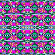 seamless geometry vintage pattern ethnic style N13