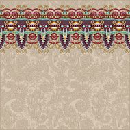 ornamental background with flower ribbon stripe pattern greeti N47