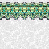 ornamental background with flower ribbon stripe pattern greeti N48