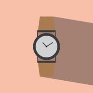 watch flat icon vector illustration eps10