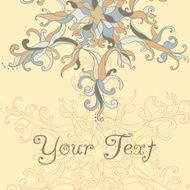 Vector Christmas Card Lace SnowFlake N4