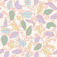 Vector Decoration Pattern Seamless sprout N4