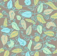 Vector Decoration Pattern Seamless sprout N5