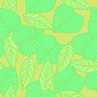 Leaves seamless pattern in vintage style N2