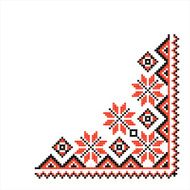 national pattern fabric texture corner
