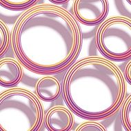 Vector seamless pattern with colored threads and shadows