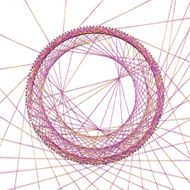 Vector abstract background with embroidery on cardboard N3