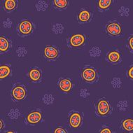 Vector abstract space seamless pattern N2