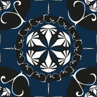 Intricate Ornate Seamless Pattern Vector Illustration