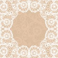 Vintage lace invitation card N21