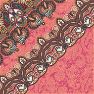 ornamental background with flower ribbon stripe pattern greeti N56