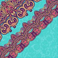 ornamental background with flower ribbon stripe pattern greeti N57