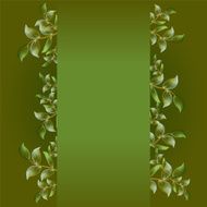 banner with leaves
