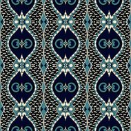 seamless geometry vintage pattern ethnic style ornamental backg N160