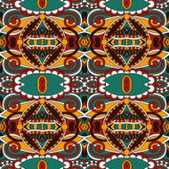 seamless geometry vintage pattern ethnic style ornamental backg N166