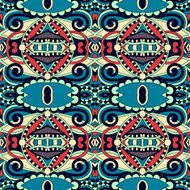 seamless geometry vintage pattern ethnic style ornamental backg N169