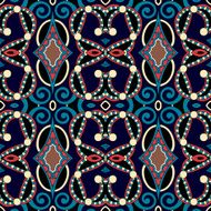 seamless geometry vintage pattern ethnic style ornamental backg N174